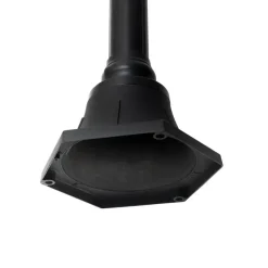 Qazqa staande buitenlampen berta zwart e27