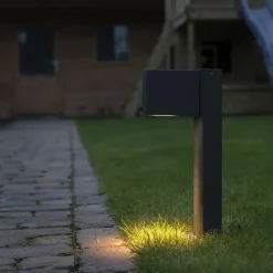 Qazqa staande buitenlampen baleno grijs gu10