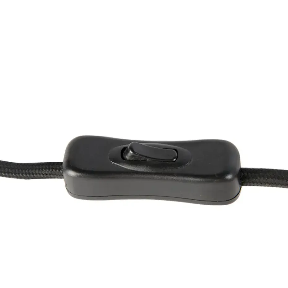 Qazqa tafellampen bliss zwart e27