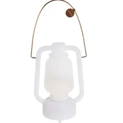 Qazqa tafellampen storm wit geïntegreerde led