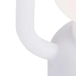 Qazqa tafellampen storm wit geïntegreerde led