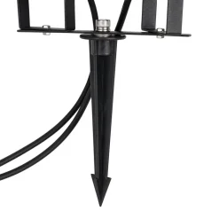 Qazqa tuinspots basic zwart gu10