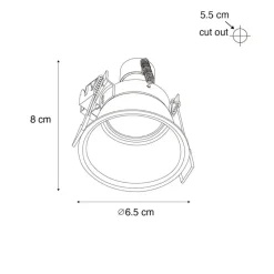 Qazqa tuinspots dept zwart gu10