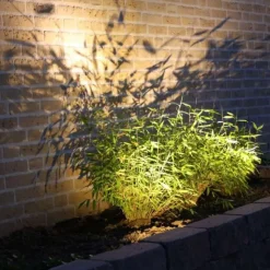 Qazqa tuinspots garly zwart geïntegreerde led