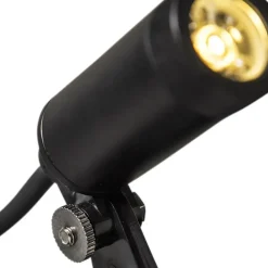 Qazqa tuinspots garly zwart geïntegreerde led