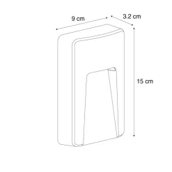 Qazqa tuinspots gem zwart geïntegreerde led