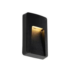 Qazqa tuinspots gem zwart geïntegreerde led