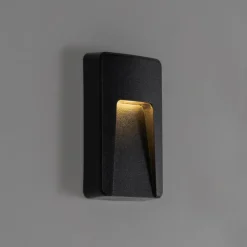 Qazqa tuinspots gem zwart geïntegreerde led