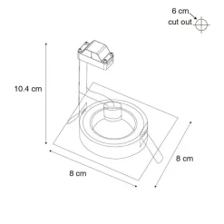 Qazqa tuinspots xena wit gu10