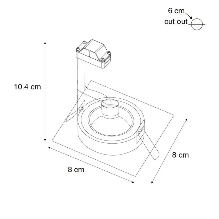 Qazqa tuinspots xena wit gu10