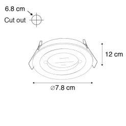 Qazqa tuinspots xena zilverkleurig gu10