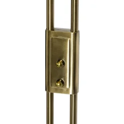 Qazqa vloerlampen fez bruin geïntegreerde led