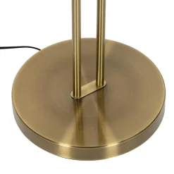 Qazqa vloerlampen fez bruin geïntegreerde led