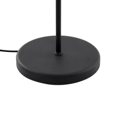 Qazqa vloerlampen ladas zwart e27