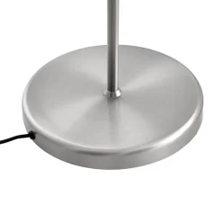 Qazqa vloerlampen ladas zilverkleurig e27