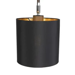 Qazqa vloerlampen lofty zwart e27