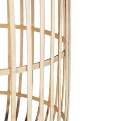 Qazqa vloerlampen manila beige e27