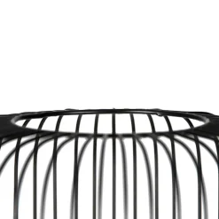 Qazqa vloerlampen mayelle zwart e27