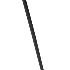 Qazqa vloerlampen mayelle zwart e27