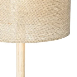 Qazqa vloerlampen mels crème e27