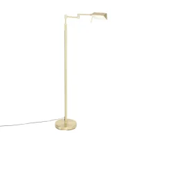 Qazqa vloerlampen notia goudkleurig geïntegreerde led