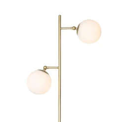 Qazqa vloerlampen pallon wit e14