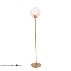 Qazqa vloerlampen pallon roze e27