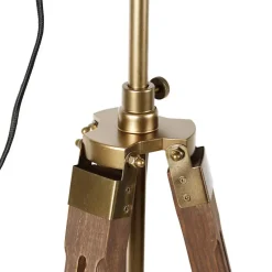 Qazqa vloerlampen radient bruin e27