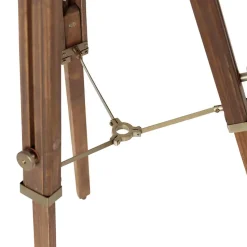 Qazqa vloerlampen radient bruin e27