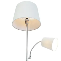 Qazqa vloerlampen retro grijs e27