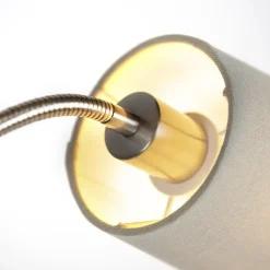 Qazqa vloerlampen retro grijs e27