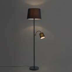 Qazqa vloerlampen retro wit e27