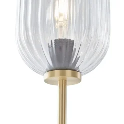 Qazqa vloerlampen rid goudkleurig e27