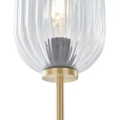 Qazqa vloerlampen rid goudkleurig e27