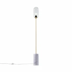 Qazqa vloerlampen rid goudkleurig e27