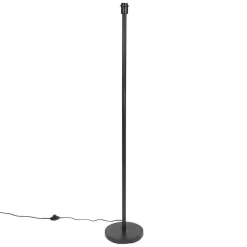 Qazqa vloerlampen simplo zwart e27