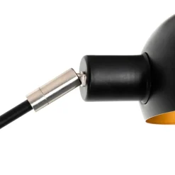 Qazqa vloerlampen sixties goudkleurig e14