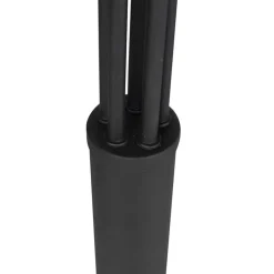 Qazqa vloerlampen sixties zwart e14