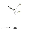 Qazqa vloerlampen sixties fl zwart e14