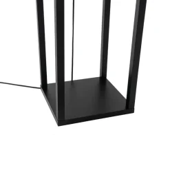 Qazqa vloerlampen stojan zwart e27