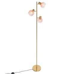 Qazqa vloerlampen vidro roze e14