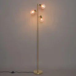 Qazqa vloerlampen vidro roze e14