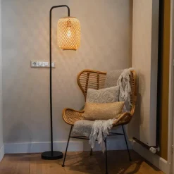 Qazqa vloerlampen yvonne crème e27