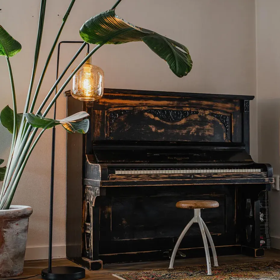 Qazqa vloerlampen zuzanna oranje e27