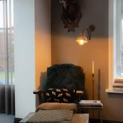 Qazqa wandlampen avon bruin e27