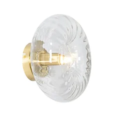 Qazqa wandlampen ayesha goudkleurig e27