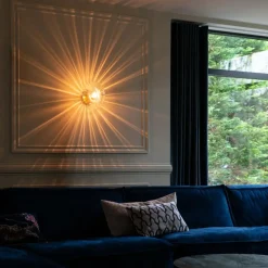 Qazqa wandlampen ayesha goudkleurig e27