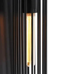 Qazqa wandlampen balenco wazo zwart e27