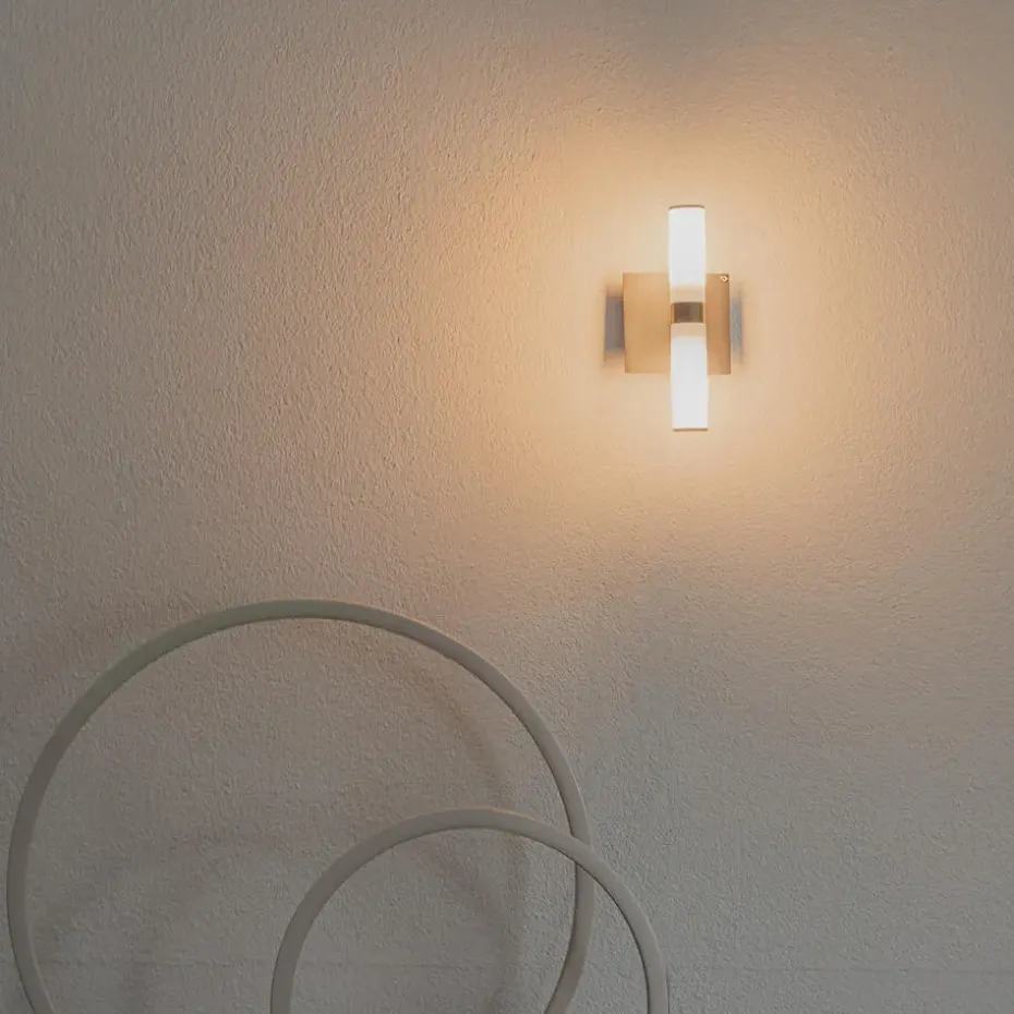 Qazqa wandlampen bath zilverkleurig g9