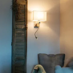 Qazqa wandlampen bergamo wit e27